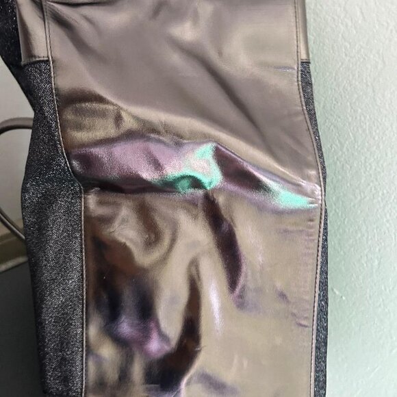 Dark Gray Glittery Large Overnight Bag with small matching clutch - Picture 10 of 13